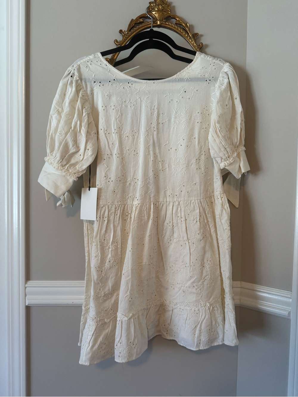 Aritzia Sunday Best Oregold Cream Dress